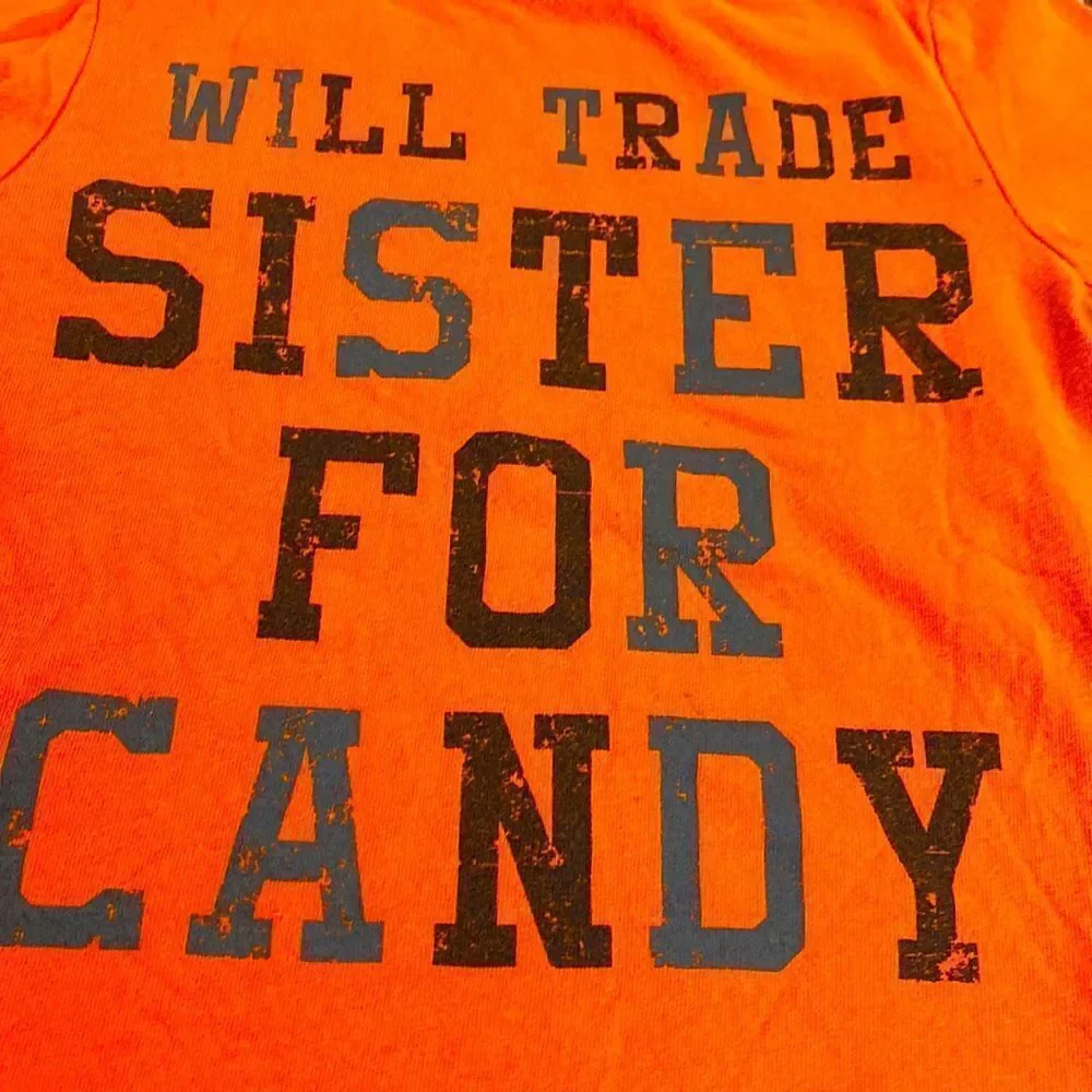 Halloween 🎃 long sleeved tee T shirt orange